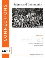 Connections - Spring 2013 - LOFT Community Services