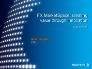 FX MarketSpace - Thomson Reuters
