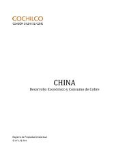 CHINA - ComisiÃ³n Chilena del Cobre