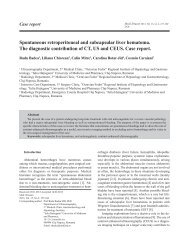 Spontaneous retroperitoneal and subcapsular liver hematoma. The ...