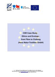 CSR Case Study Ethics and Ecology - from Fibre ... - CSR Mittelstand