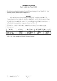 Mounting instruction Panic exit device Assa 1130:1 - ASSA ABLOY