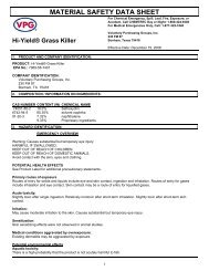 Hi-Yield Grass Killer Postemergence Herbicide MSDS - Do My Own ...