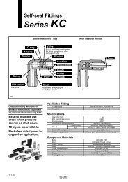 Self-seal Fittings Series KC - SMC