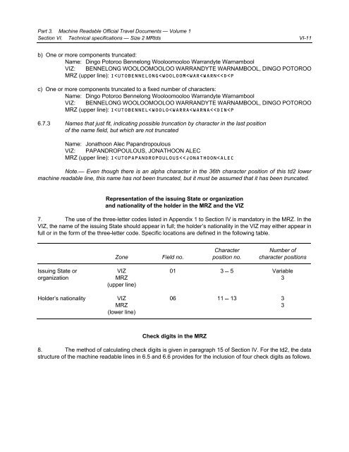 Machine Readable Travel Documents - ICAO