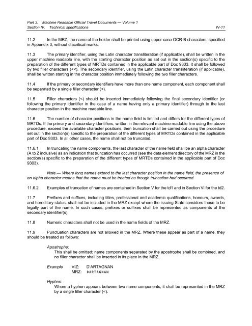 Machine Readable Travel Documents - ICAO