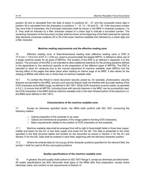 Machine Readable Travel Documents - ICAO