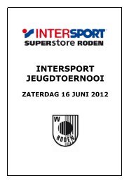 INTERSPORT JEUGDTOERNOOI - VV Roden