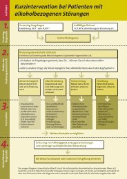 Kurzintervention bei Patienten mit alkoholbezogenen ... - Alkohol-Hilfe