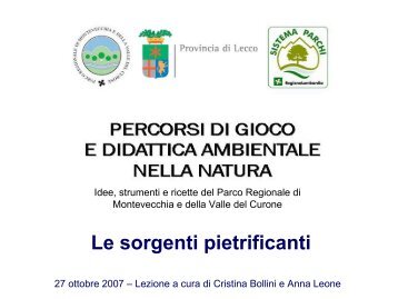 Le rocce sedimentarie - Parco di Montevecchia e della Valle del ...