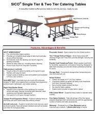 Catering Table - Sico Inc.