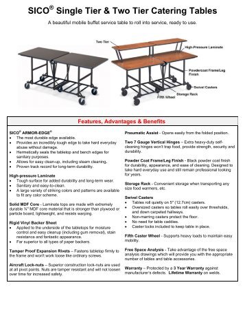 Catering Table - Sico Inc.