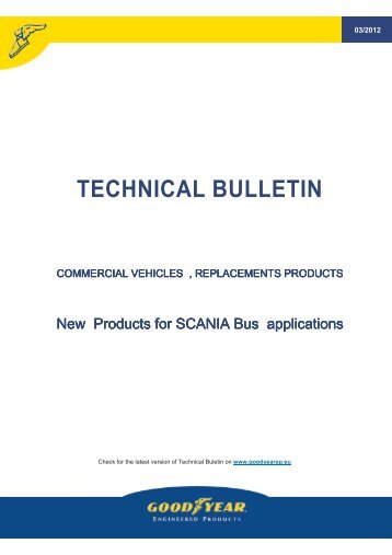 Technical bulletin 03/2012 - Online catalogue