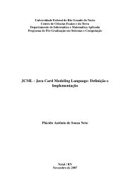 JCML - Java Card Modeling Language: DefiniÃ§Ã£o e ... - Ifrn