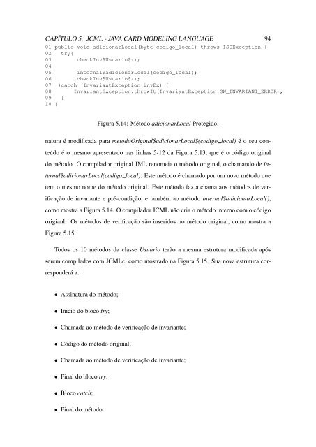 JCML - Java Card Modeling Language: DefiniÃ§Ã£o e ... - Ifrn