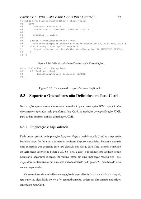 JCML - Java Card Modeling Language: DefiniÃ§Ã£o e ... - Ifrn