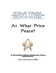 At What Price Peace? - CODA Star Trek RPG Support