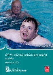BHFNC physical activity and health update - BHF National Centre ...