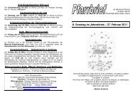 Pfarrbrief 07 - 27.02. - Pfarrgemeinde St. Martin, Bad Orb