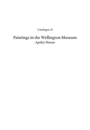 Paintings in the Wellington Museum - English Heritage