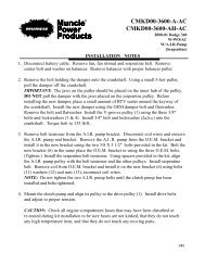 CMKD00-3600-A-AC Installation Instructions - Muncie Power Products