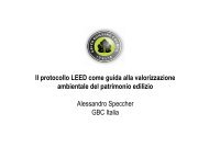 Il protocollo LEED come guida alla valorizzazione ... - Sacert