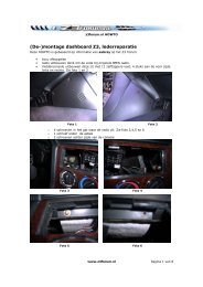 (De-)montage dashboard Z3, lederreparatie - Ad Kusters