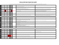 Calendrier universitaire 2012-2013 - UniversitÃ© Saint-Esprit De Kaslik
