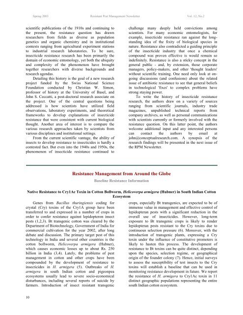 Vol.12_No.2 - Pesticide Alternatives Lab - Michigan State University