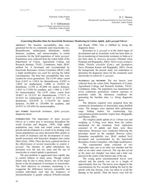 Vol.12_No.2 - Pesticide Alternatives Lab - Michigan State University