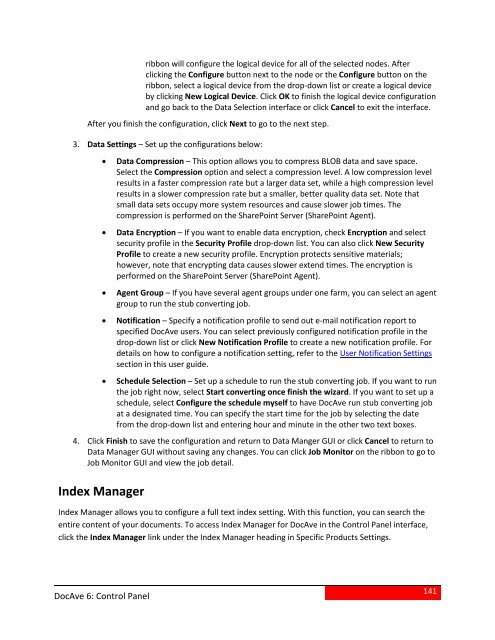 DocAve 6 Service Pack 3 Control Panel Reference Guide - AvePoint