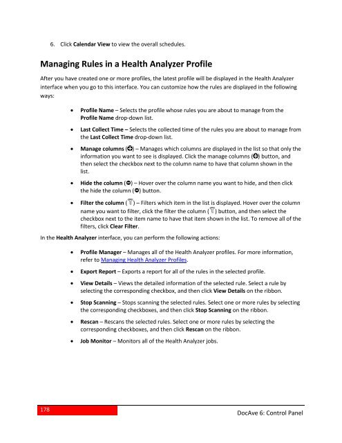 DocAve 6 Service Pack 3 Control Panel Reference Guide - AvePoint