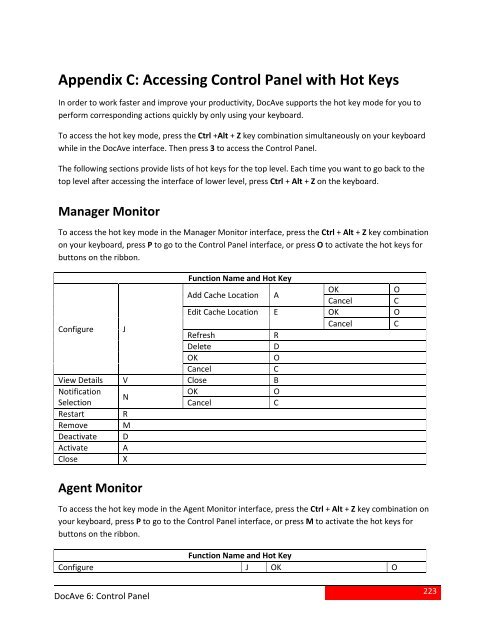DocAve 6 Service Pack 3 Control Panel Reference Guide - AvePoint