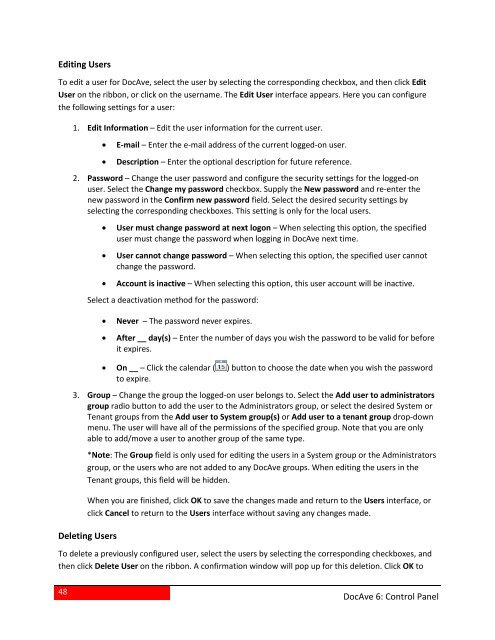 DocAve 6 Service Pack 3 Control Panel Reference Guide - AvePoint