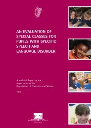 An evaluation of special classes for pupils with specific speech and ...