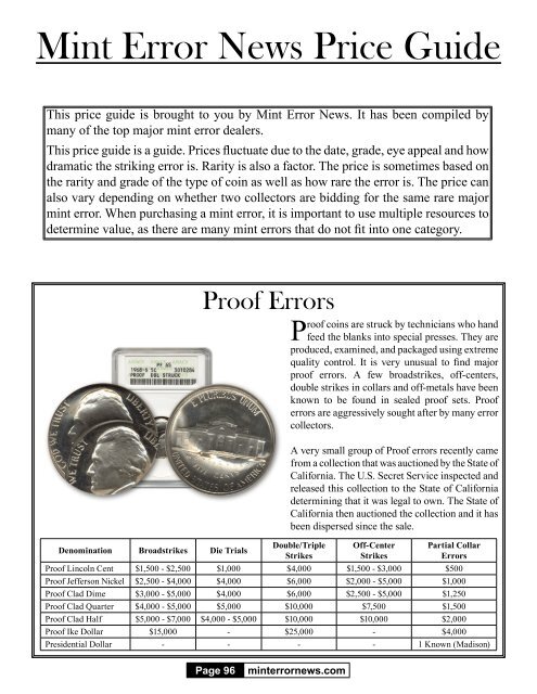 Issue 31 - Mint Error News Magazine