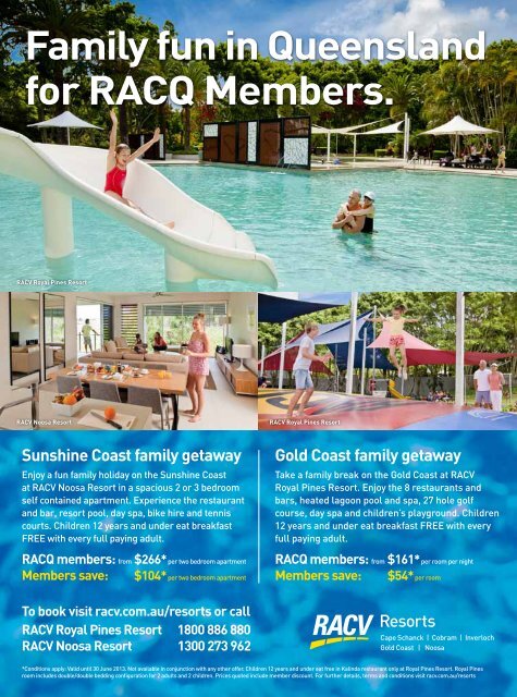 Family fun in Queensland for RACQ Members.