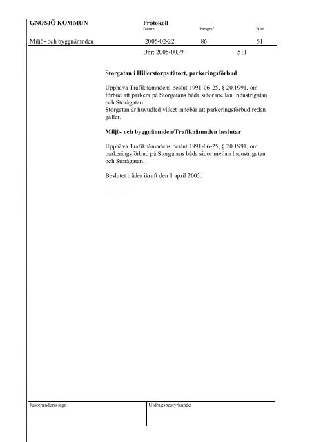 Miljö- och byggnämndens protokoll 20050222.pdf - Gnosjö kommun