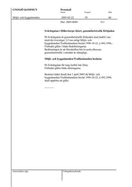 Miljö- och byggnämndens protokoll 20050222.pdf - Gnosjö kommun