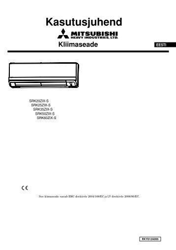 Mitsubishi SRK_C20_50ZIX kasutusjuhend (EST) - BVT Partners OÃ