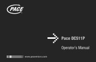 Pace DC511P - User Guide - English