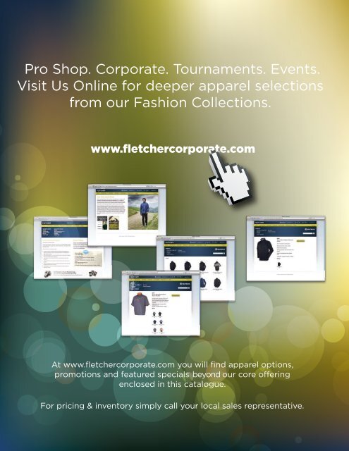 SPRING 2012 CaNada & USa CoRPoRate & toURNameNt ColleCtIoN