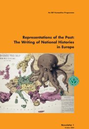 Representations of the Past: The Writing of National Histories in ...