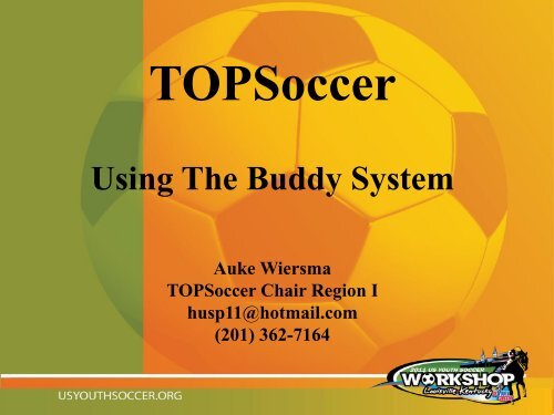 TOPSoccer: using the buddy system - US Youth Soccer