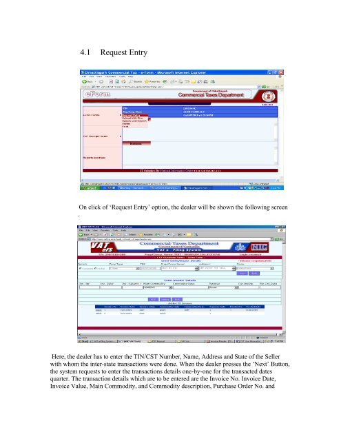 Online Form System - Chhattisgarh Commercial Tax