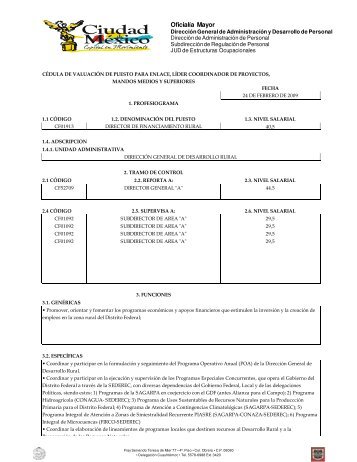 Perfil del Puesto - Ventanilla Ãnica de Transparencia del Gobierno ...