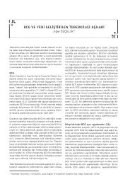 BCG ve Yeni GeliÅtirilen AÅÄ±lar