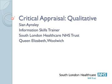 critical appraisal qualitative research nursing Teaching critical appraisal skills for nursing research for critical appraisal of published research appraisal of qualitative research. critical appraisal qualitative research nursing Teaching critical appraisal skills for nursing research for critical appraisal of published research appraisal of qualitative research.