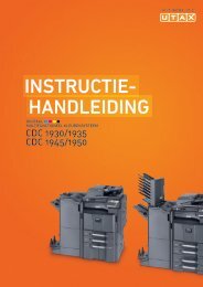 handleiding instructie- - Utax