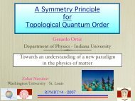 A Symmetry Principle for Topological Quantum Order - Congress ...